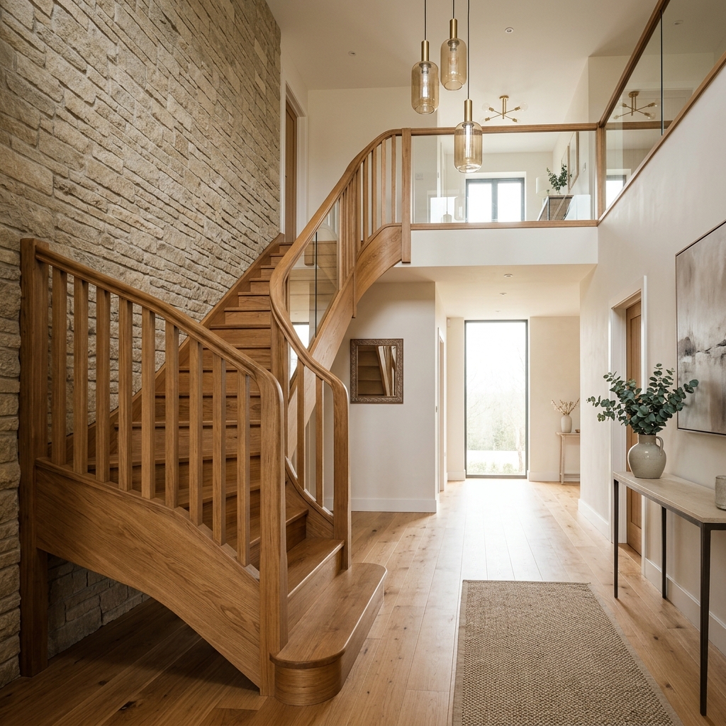 Op maat gemaakte houten trap door Verstappen Trappen